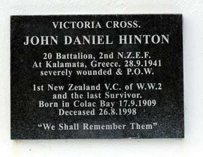 Colac Bay memorial