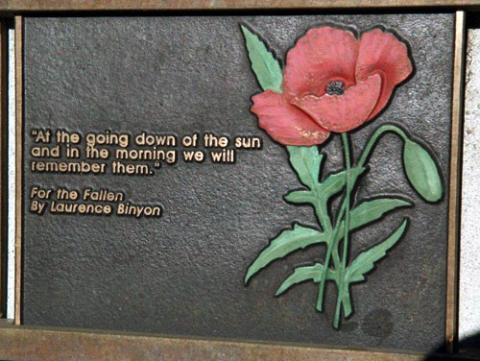 Detail from the memorial