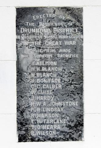 Drummond memorial (detail)