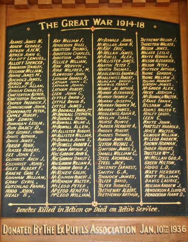 Detail from the memorial