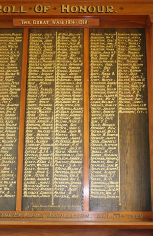 Detail from the memorial