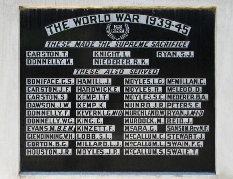 Detail from the memorial