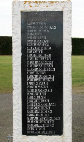 names on memorial