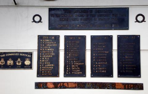 Detail from memorial