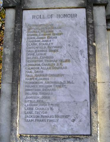 Detail from the memorial