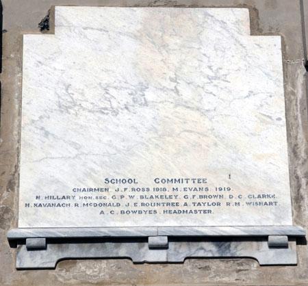 Detail from the memorial