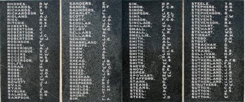 Detail from the memorial
