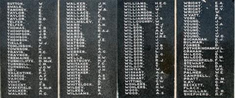 Detail from the memorial
