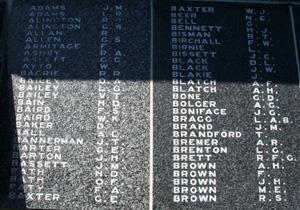 Detail from the memorial