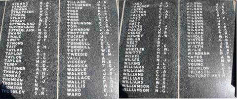 Detail from the memorial