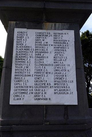 Kaiapoi memorial detail