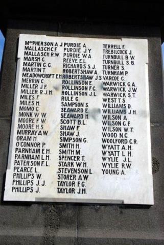 Kaiapoi memorial detail