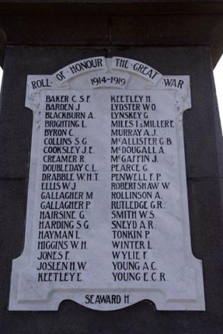 Kaiapoi memorial detail