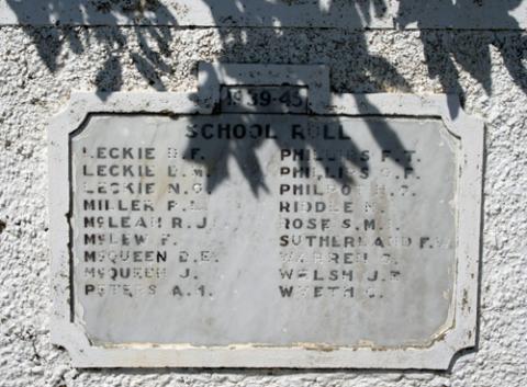 Detail from the memorial
