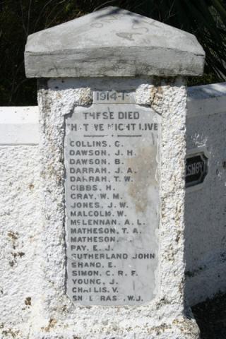 Detail from the memorial