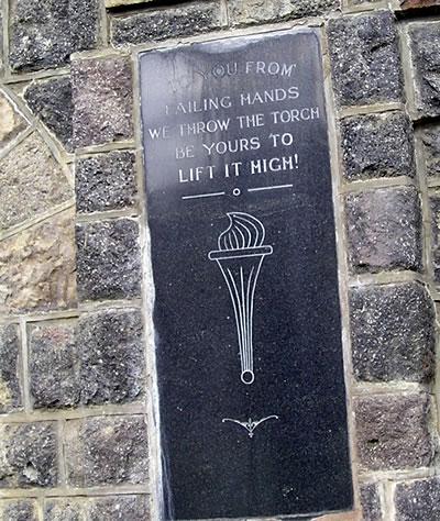 detail from memorial