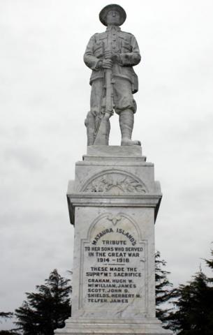 Mataura Island memorial (detail)