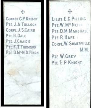 names from memorial
