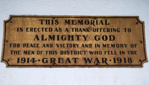 Detail from the memorial