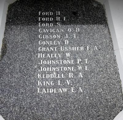 Otautau memorial detail