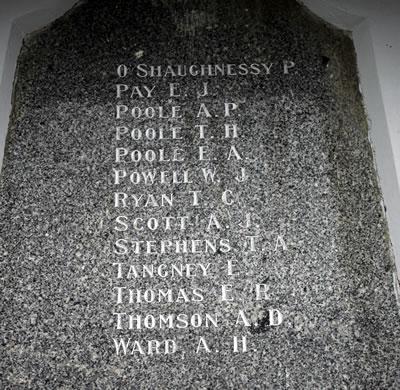 Otautau memorial detail