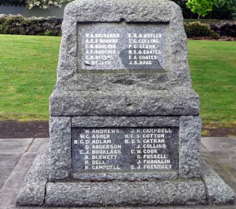 Remuera memorial (detail)