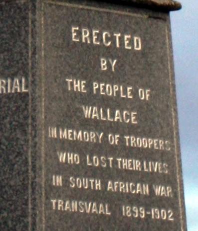 Detail from Riverton memorial
