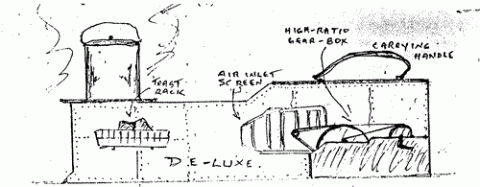 Diagram of 'deluxe' blower
