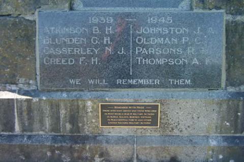 Waiau war memorial