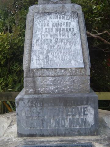 Weber memorial names