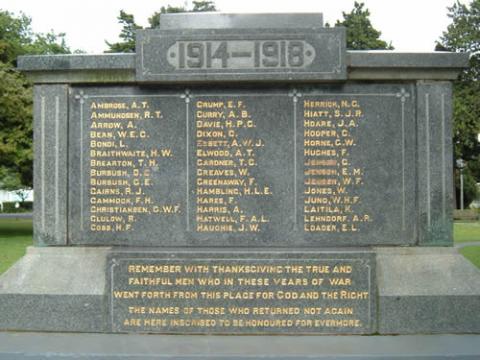 Woodville memorial