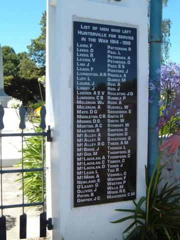 Hunterville memorial