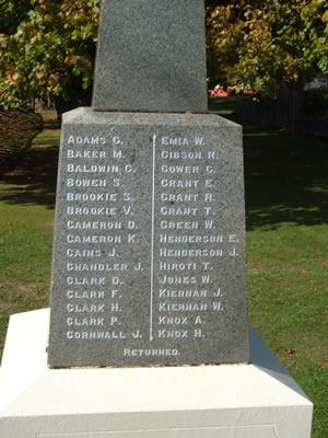 Turakina war memorial