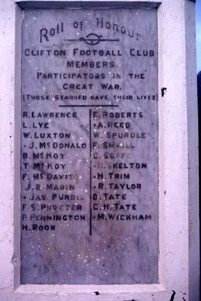 Clifton memorial gates (detail)
