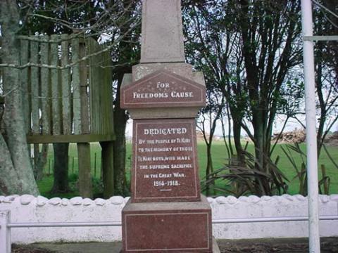 Te Kiri memorial