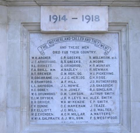 Brooklyn memorial - detail