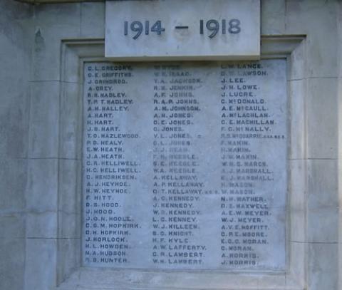 Brooklyn memorial - detail
