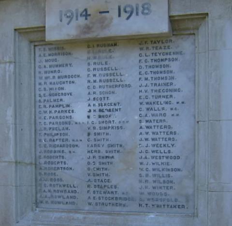 Brooklyn memorial - detail