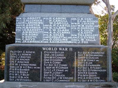 Petone memorial detail