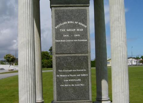 Hokitika memorial