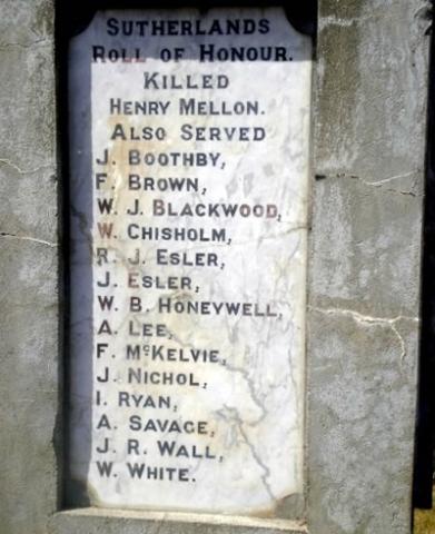 Memorial detail