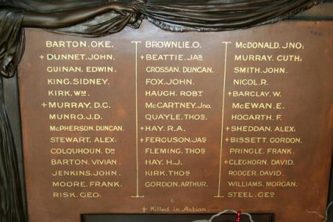 Detail from the memorial