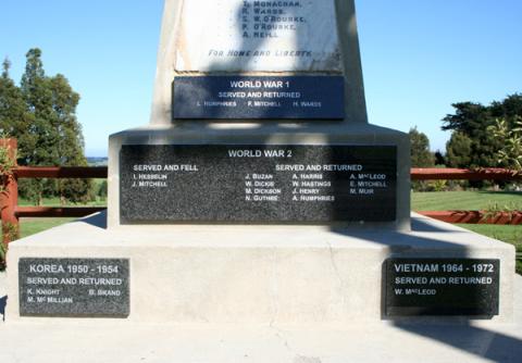 Detail from the memorial