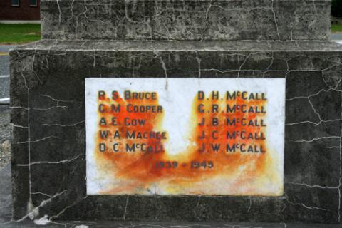 Detail from the memorial