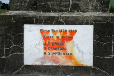 Detail from the memorial