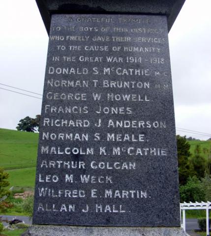 Detail from memorial