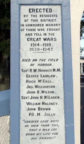 Detail from the memorial