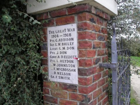 Detail from the memorial