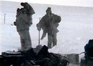 Crash scene on Erebus