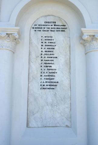 Detail from the memorial